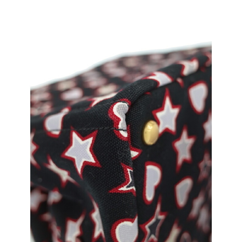 PRADA Star Heart Canapa Tote Bag - Picture 4 of 9